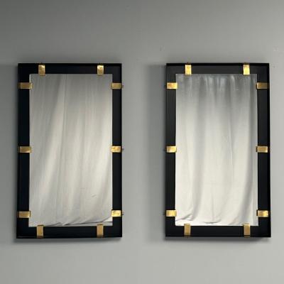 Contemporary Industrial Modern Rectangular Wall Mirrors Steel Brass 2020s