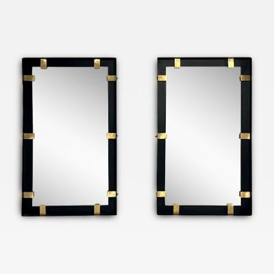 Contemporary Industrial Modern Rectangular Wall Mirrors Steel Brass 2020s