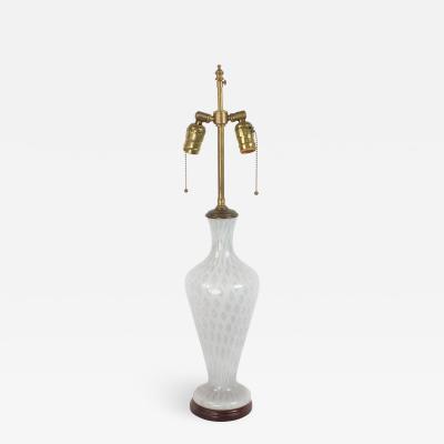 Contemporary Italian Murano Light Purple Glass Table Lamp