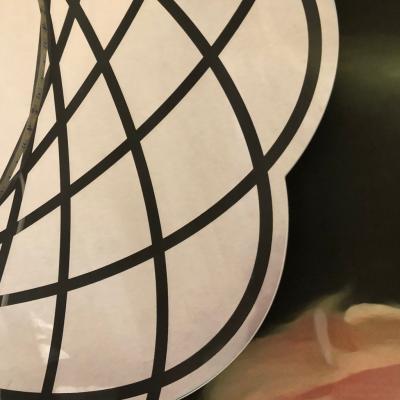 Contemporary Italian Organic Modern Lace Decor Scalloped Round Mirror with Light