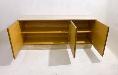 Contemporary Italian Sideboard in Wood Travertine