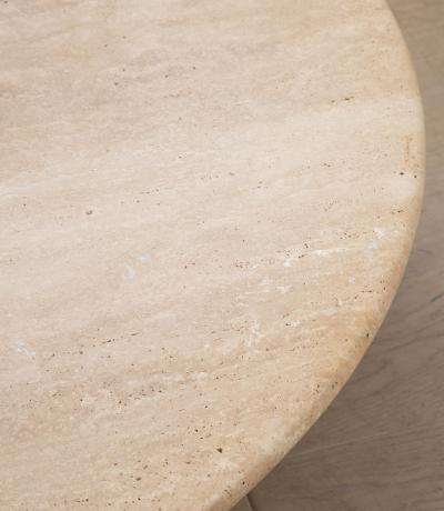 Contemporary Italian Travertine Coffee Table