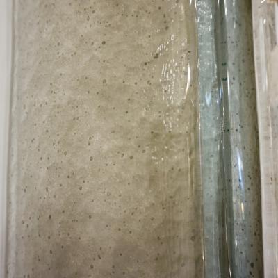 Contemporary Italian Wall Lights in White Blue Gray Frosted Layered Murano Glass