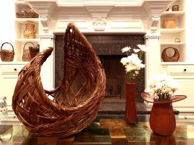 Contemporary Japanese Bamboo Art Sculpture Yamaguchi Ryuun