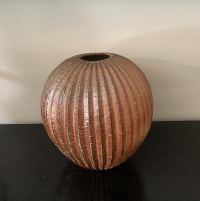 Contemporary Japanese Shigaraki Jar by Takahashi Yoshiko