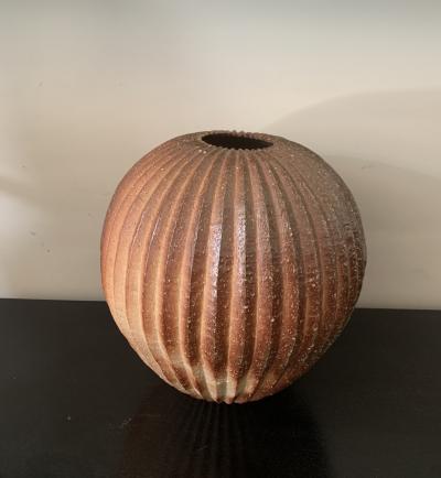 Contemporary Japanese Shigaraki Jar by Takahashi Yoshiko