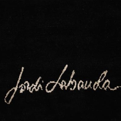 Contemporary Jordi Labanda Black Hand Knotted Wool And Silk Rug Spain 2005