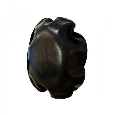 Contemporary Jordi Ribaud Black Natural Leather Wall Sculpture 2025