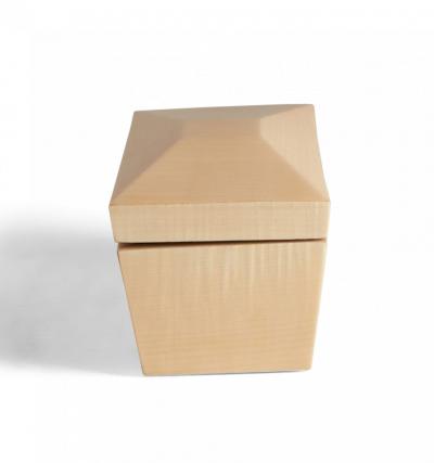 Contemporary Lacquered Blond Maple Rectangular Decorative Box