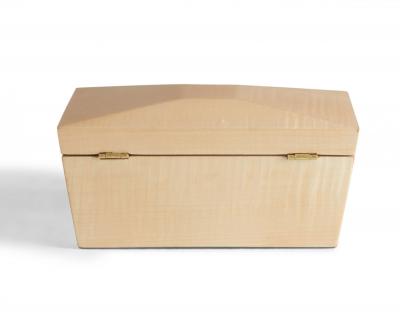 Contemporary Lacquered Blond Maple Rectangular Decorative Box