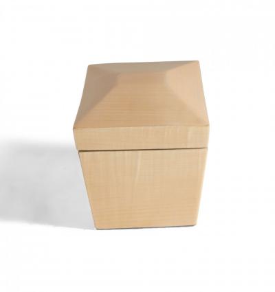 Contemporary Lacquered Blond Maple Rectangular Decorative Box