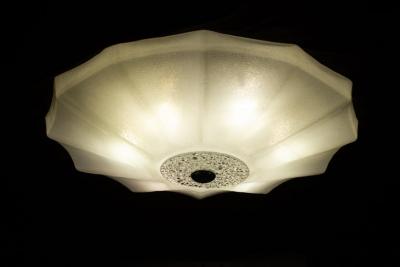 Contemporary Large Murano Glass Ceiling Light or Flush Mount