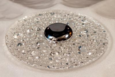 Contemporary Large Murano Glass Ceiling Light or Flush Mount