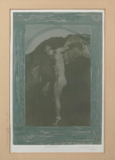 Contemporary Lithograph of Icarus circa 2000