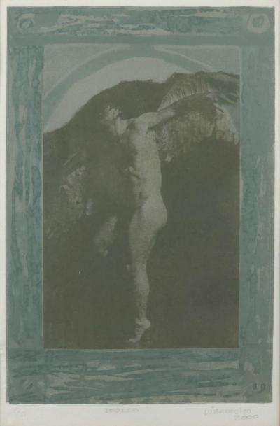 Contemporary Lithograph of Icarus circa 2000