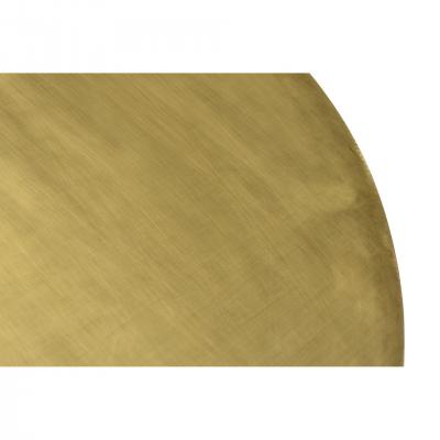 Contemporary Metal Dining Table With Brass Finish
