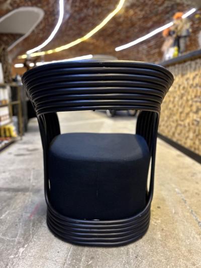 Contemporary Modern Black Bamboo Bentwood Armchair or Lounge Chair IDN 2023