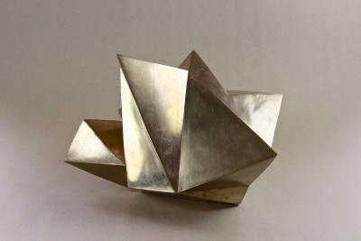 Contemporary Modern Bronze Crystal Sculpture by M Treml Austria 2019