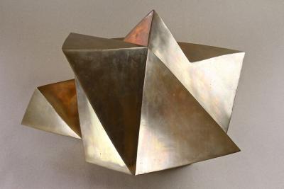 Contemporary Modern Bronze Crystal Sculpture by M Treml Austria 2019