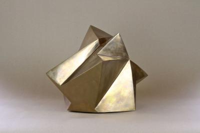 Contemporary Modern Bronze Crystal Sculpture by M Treml Austria 2019