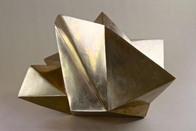 Contemporary Modern Bronze Crystal Sculpture by M Treml Austria 2019