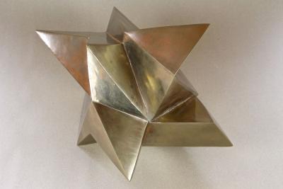 Contemporary Modern Bronze Crystal Sculpture by M Treml Austria 2019