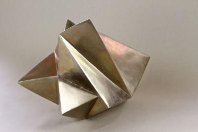 Contemporary Modern Bronze Crystal Sculpture by M Treml Austria 2019