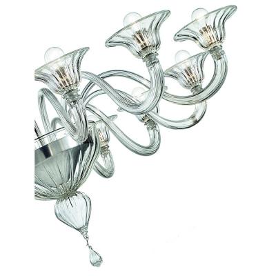 Contemporary Modern Elegant Rigadin Murano Glass Chandelier