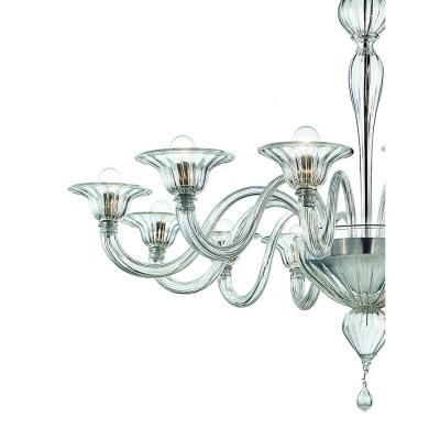 Contemporary Modern Elegant Rigadin Murano Glass Chandelier
