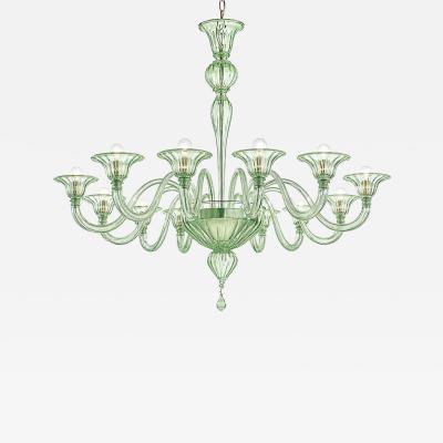 Contemporary Modern Elegant Rigadin Murano Glass Chandelier