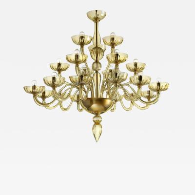 Contemporary Modern Huge Champagne Murano Glass Chandelier