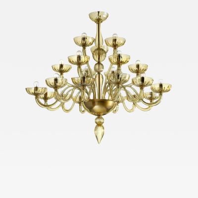 Contemporary Modern Huge Champagne Murano Glass Chandelier