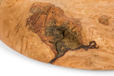 Contemporary Modernist Olive Wood Multi Compartment Tray