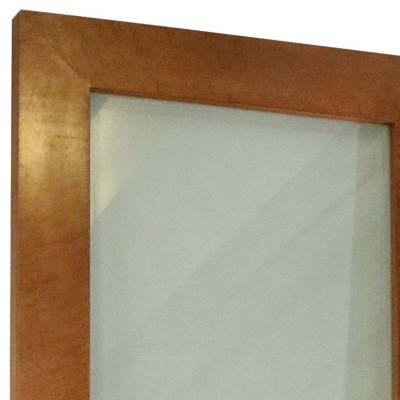 Contemporary Monumental Three Fold Maple and Glass Screen Room Divider