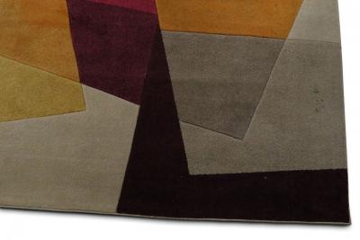 Contemporary Multi Colored Geometric Pattern Area Rug