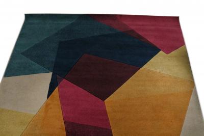 Contemporary Multi Colored Geometric Pattern Area Rug
