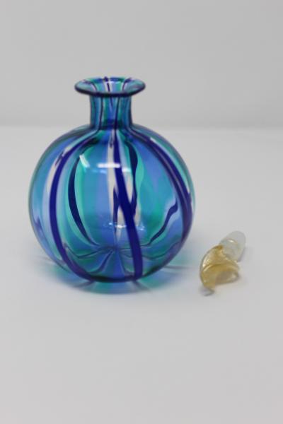 Contemporary Murano Glass Vase With Stopper