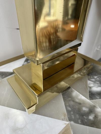 Contemporary Pair of Brass Lamps Italy