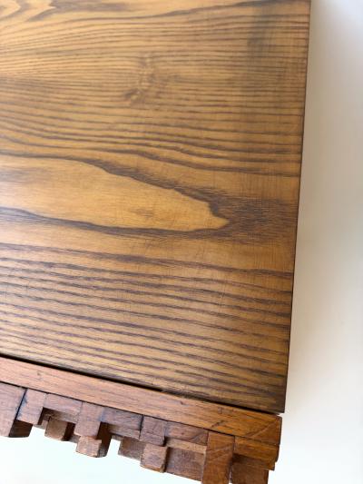 Contemporary Pair of Wood Marquetry Cube Bedside Tables Italy