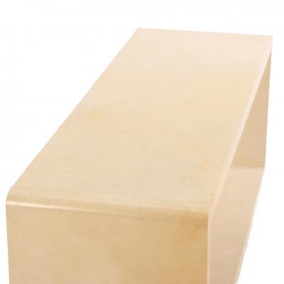 Contemporary Parchment Coffee Table or Bench