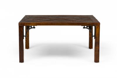 Contemporary Parquetry Wooden Floor Tile Coffee Table