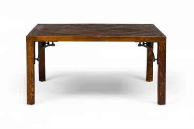 Contemporary Parquetry Wooden Floor Tile Coffee Table