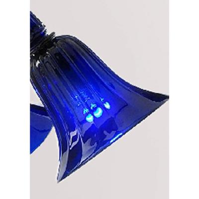 Contemporary Pop Blue Ocean Murano Style Glass Chandelier 8 Arms