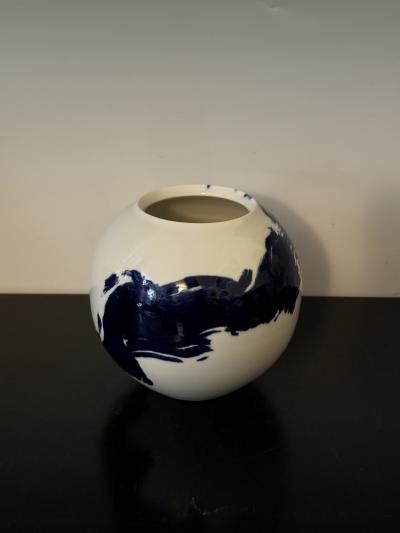 Contemporary Porcelain Jar by Tom Kemp