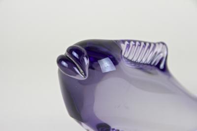 Contemporary Purple Murano Glass Fish Italy circa 1970