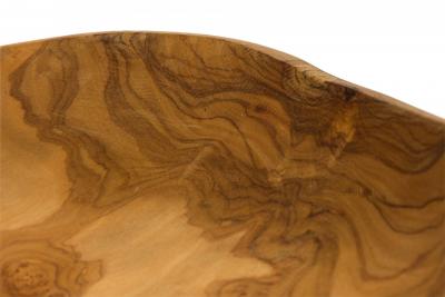 Contemporary Rustic Modern Organic Form Wooden Basket