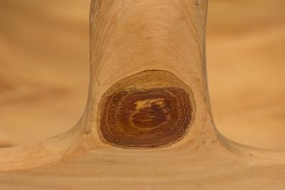 Contemporary Rustic Modern Organic Form Wooden Basket