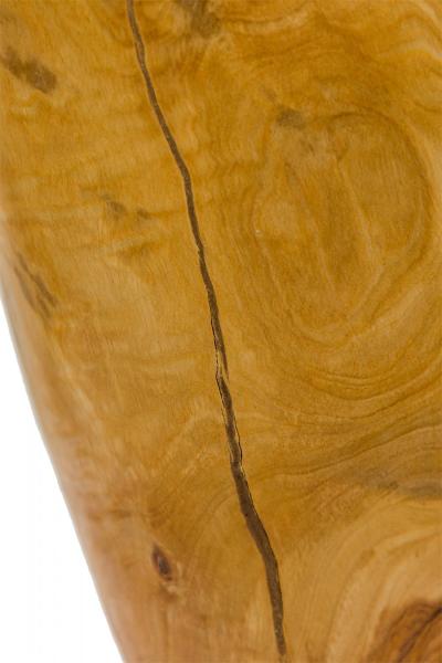 Contemporary Rustic Modern Organic Form Wooden Footed Vase
