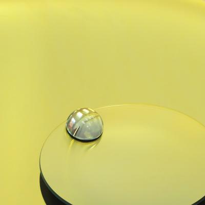 Contemporary Sculptural Pink Glass French Concave Mirror