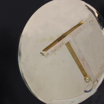 Contemporary Sculptural Pink Glass French Concave Mirror